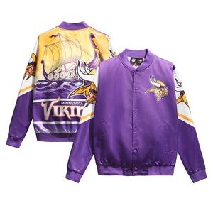 NFL Purple and Gold Bomber Jacket